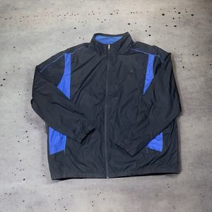 STARTER Mens Tracksuit Top Jacket 2XL Navy Blue EUC Y2K‎